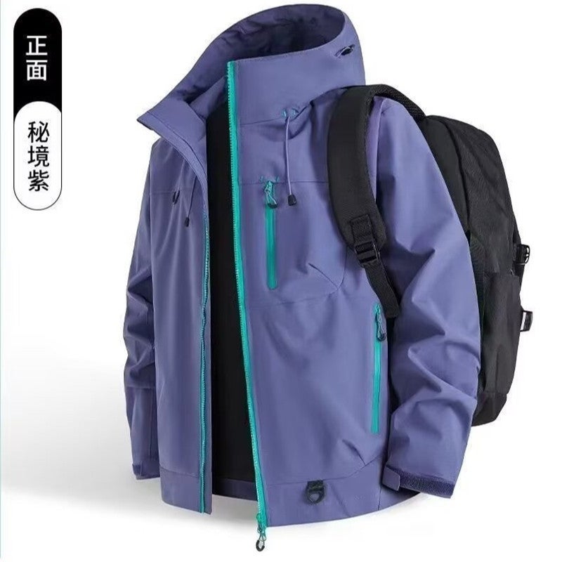 2025 Trendy Mountain Style Outdoor Functional Hooded Jacket For Men And Women Retro Loose Trendy Couple Jacket - Image 5